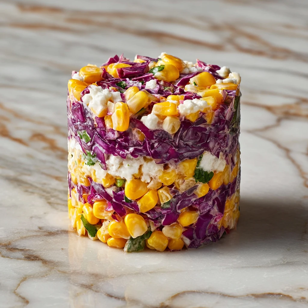 Best Mexican Street Corn Coleslaw Recipe Easy Elote Coleslaw Dish Mexican Corn Slaw For BBQ How To Make Street Corn Colesl...