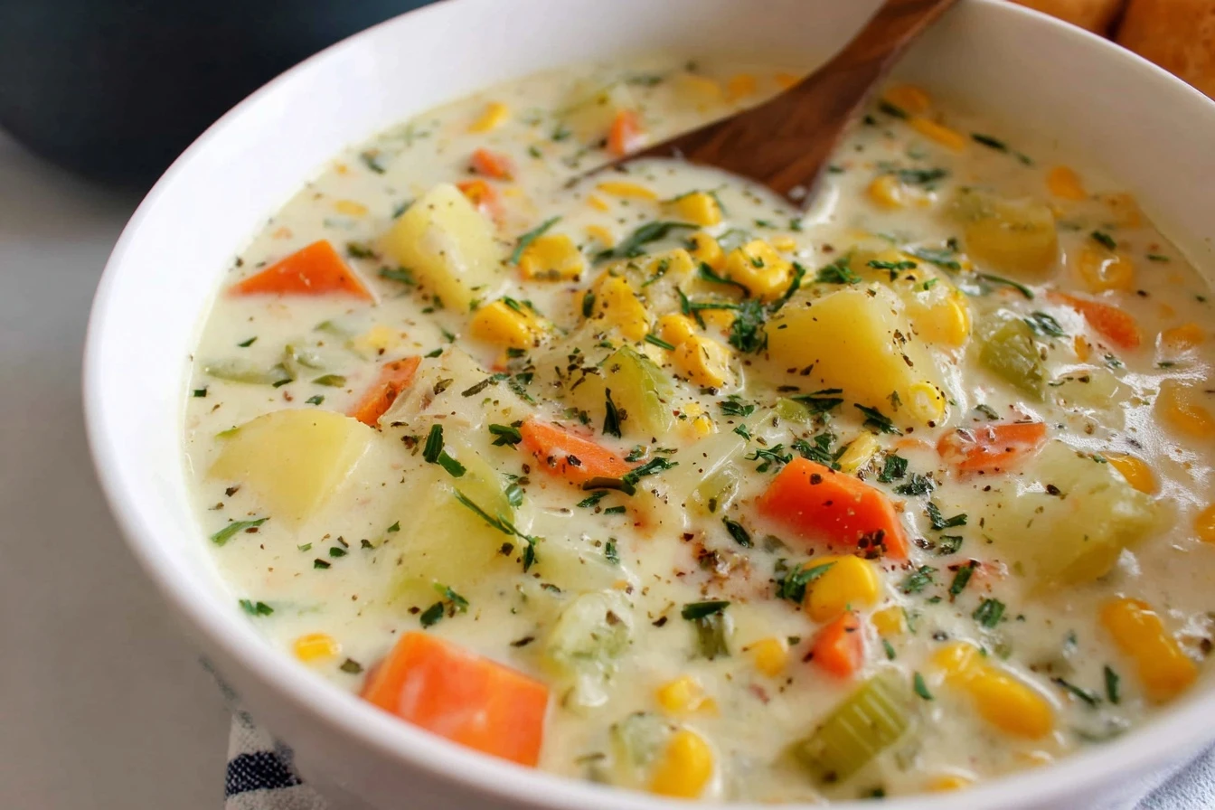 Best Potato Corn Chowder Recipe Easy Potato Corn Chowder Slow Cooker Creamy Potato Corn Chowder Vegan Gluten Free Potato C...