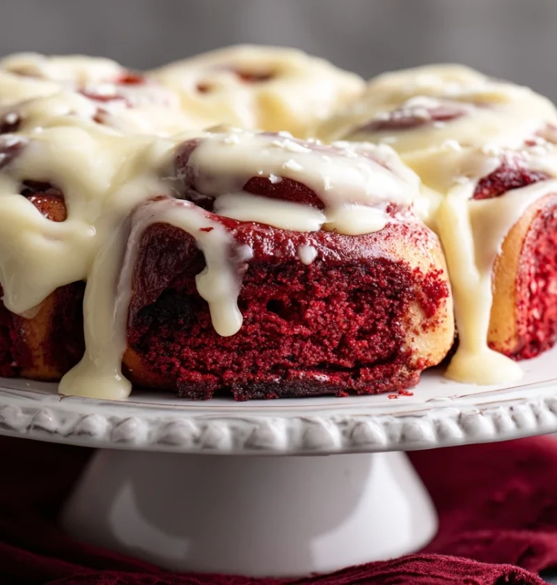 Best Red Velvet Cinnamon Rolls Recipe Homemade Red Velvet Cinnamon Rolls Easy Red Velvet Cinnamon Roll Recipe Gluten Free ...