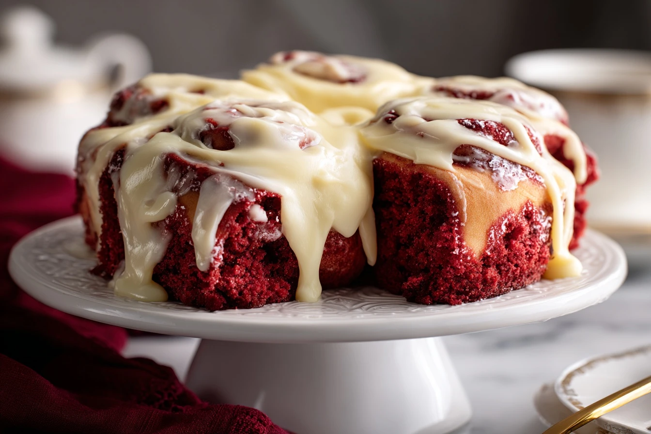 Best Red Velvet Cinnamon Rolls Recipe Homemade Red Velvet Cinnamon Rolls Easy Red Velvet Cinnamon Roll Recipe Gluten Free ...
