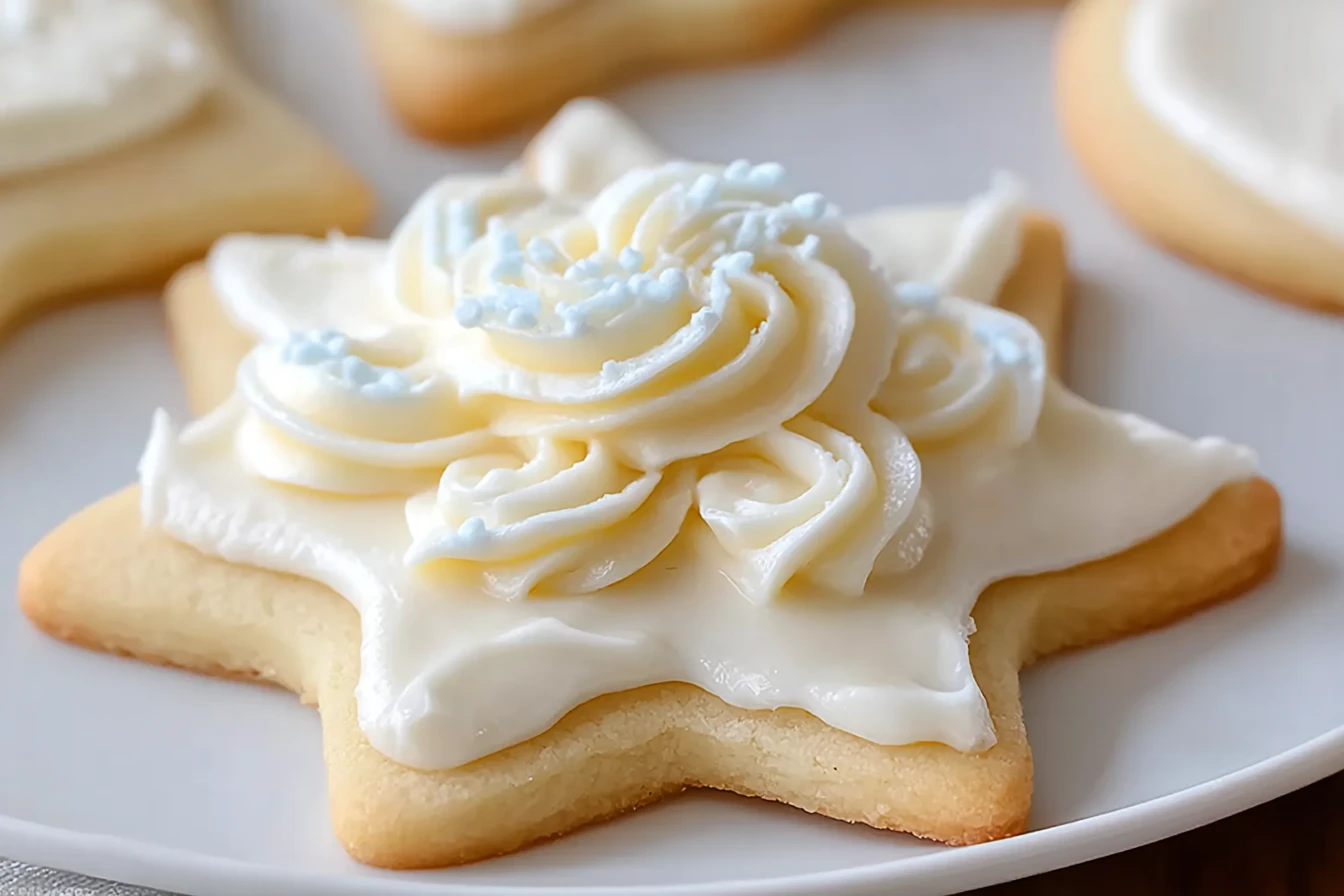 Best Sugar Cookie Frosting Recipe Easy Frosting For Sugar Cookies Homemade Frosting For Holiday Cookies Vegan Sugar Cookie...