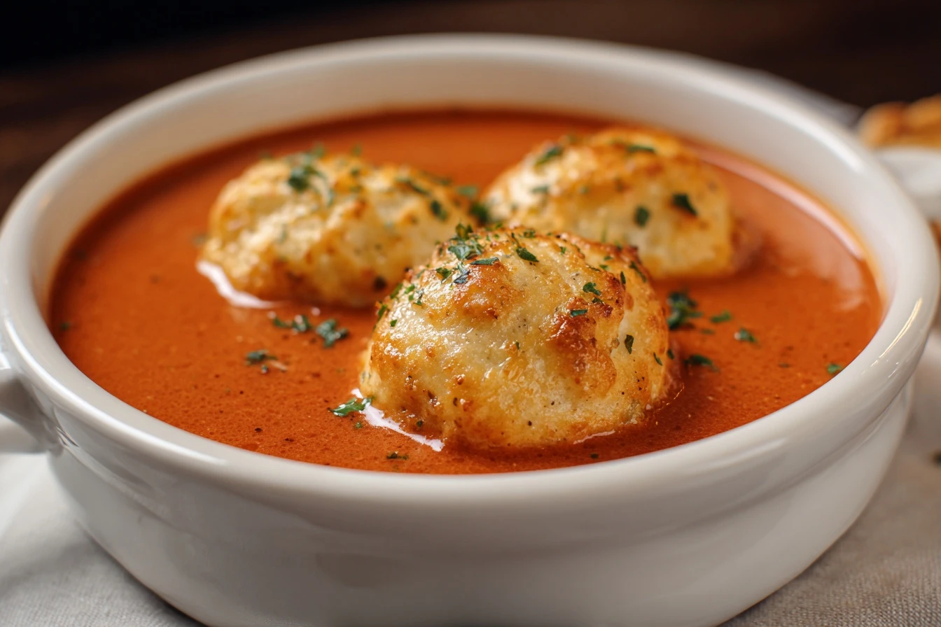 Best Tomato Soup with Cheddar Bay Dumplings Recipe