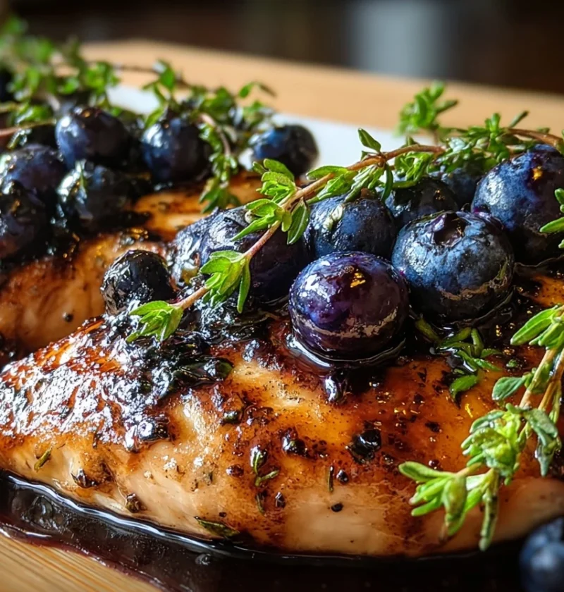 Blueberry Thyme Chicken Recipe Blueberry Thyme Chicken Breast Baked Blueberry Thyme Chicken Blueberry Thyme Chicken Slow C...