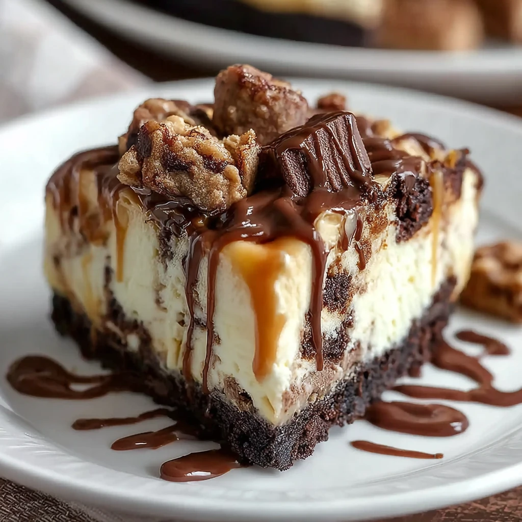 Brownie Bottom Cookie Dough Cheesecake Brownie Bottom Cookie Dough Cheesecake
