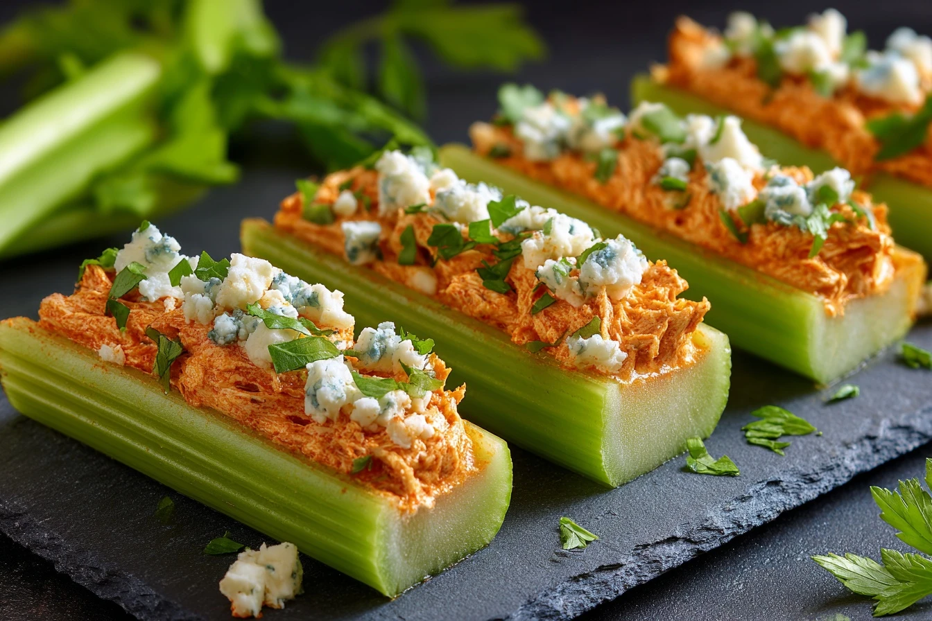 Buffalo Chicken Celery Bites Recipe