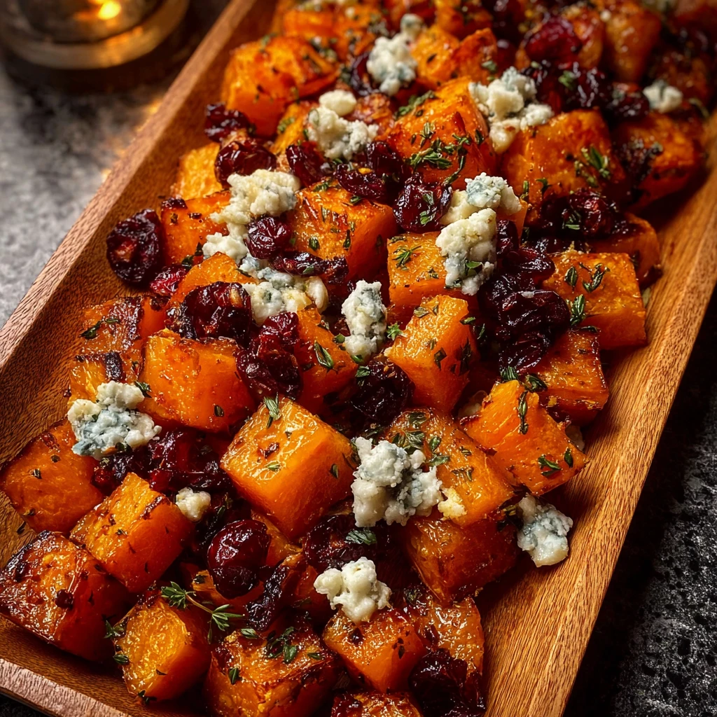 Caramelized Butternut Squash Recipe Gorgonzola Cranberry Balsamic Glaze Easy Butternut Squash Side Dishes Gourmet Butternu...