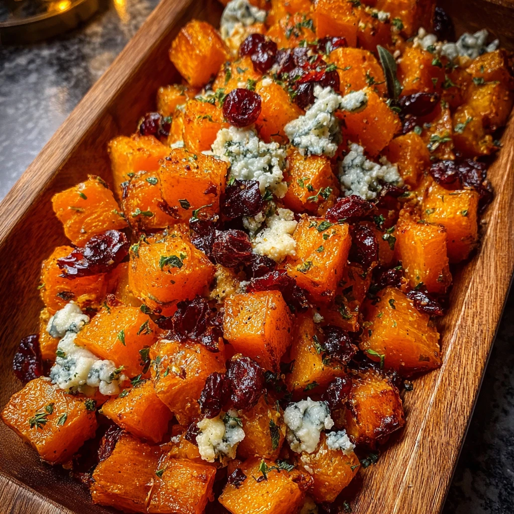 Caramelized Butternut Squash Recipe Gorgonzola Cranberry Balsamic Glaze Easy Butternut Squash Side Dishes Gourmet Butternu...