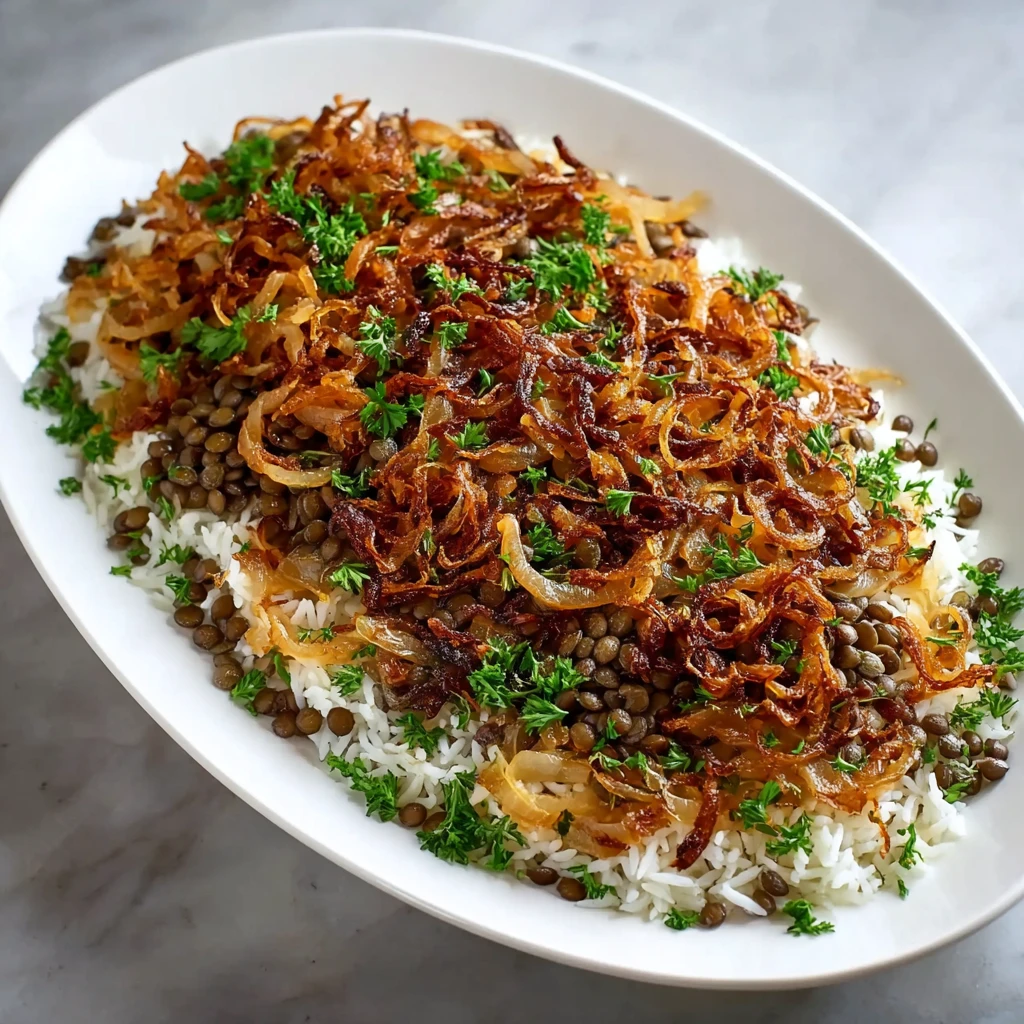 Comfort In A Bowl: Lebanese Mujadara With Brown Lentils And Fried Onions Comfort Bowl Lebanese Mujadara Brown Lentils Fried