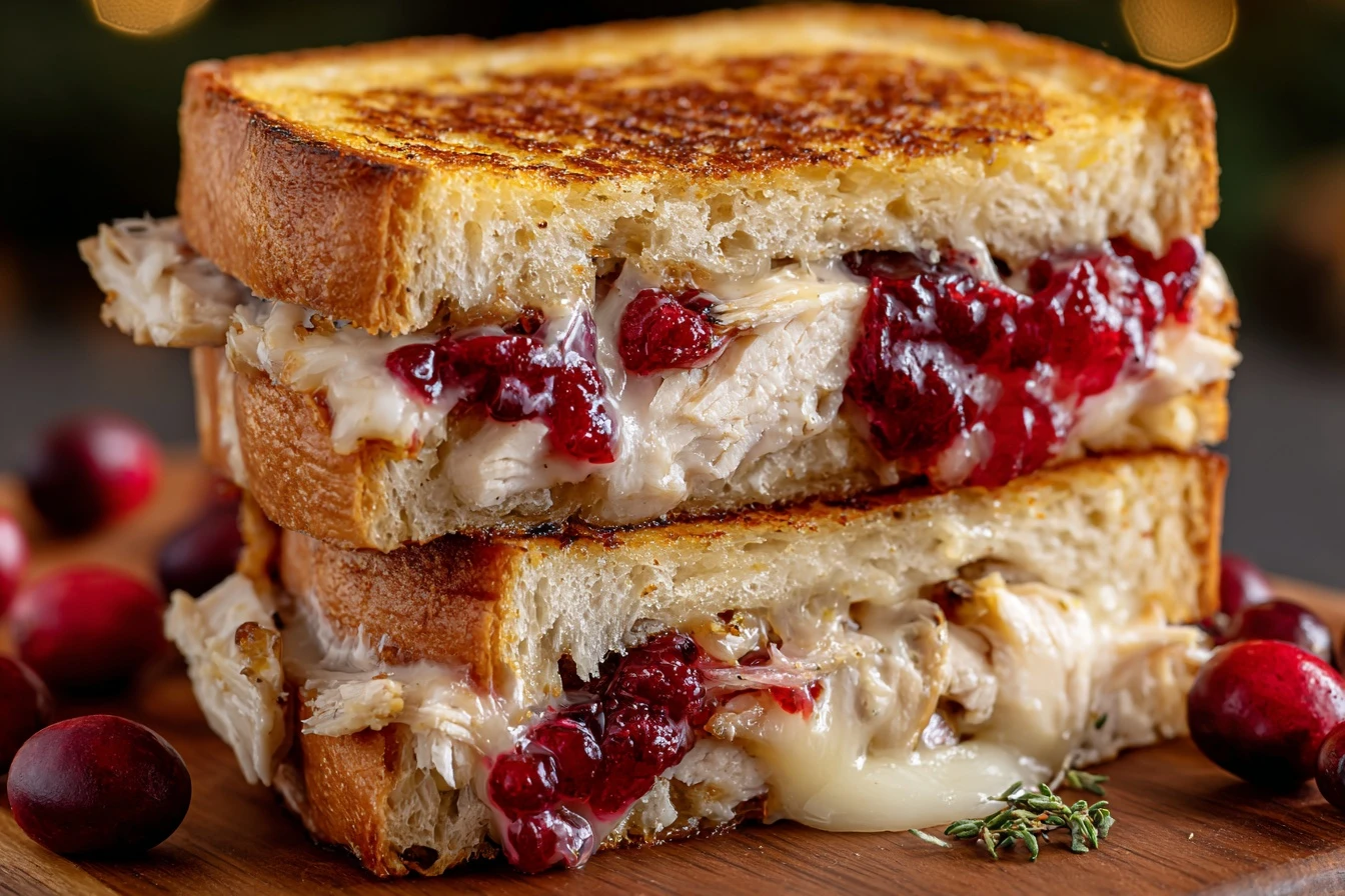 Cranberry Turkey Grilled Cheese Recipe Best Cranberry Turkey Sandwich Gourmet Turkey Cranberry Sandwich Thanksgiving Lefto...