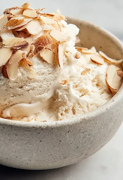 Dairy-free Vegan Gelato Recipe Coconut Sugar Vegan Ice Cream Toasted Almonds Gelato Vegan Creamy Coconut Vegan Gelato Low-...