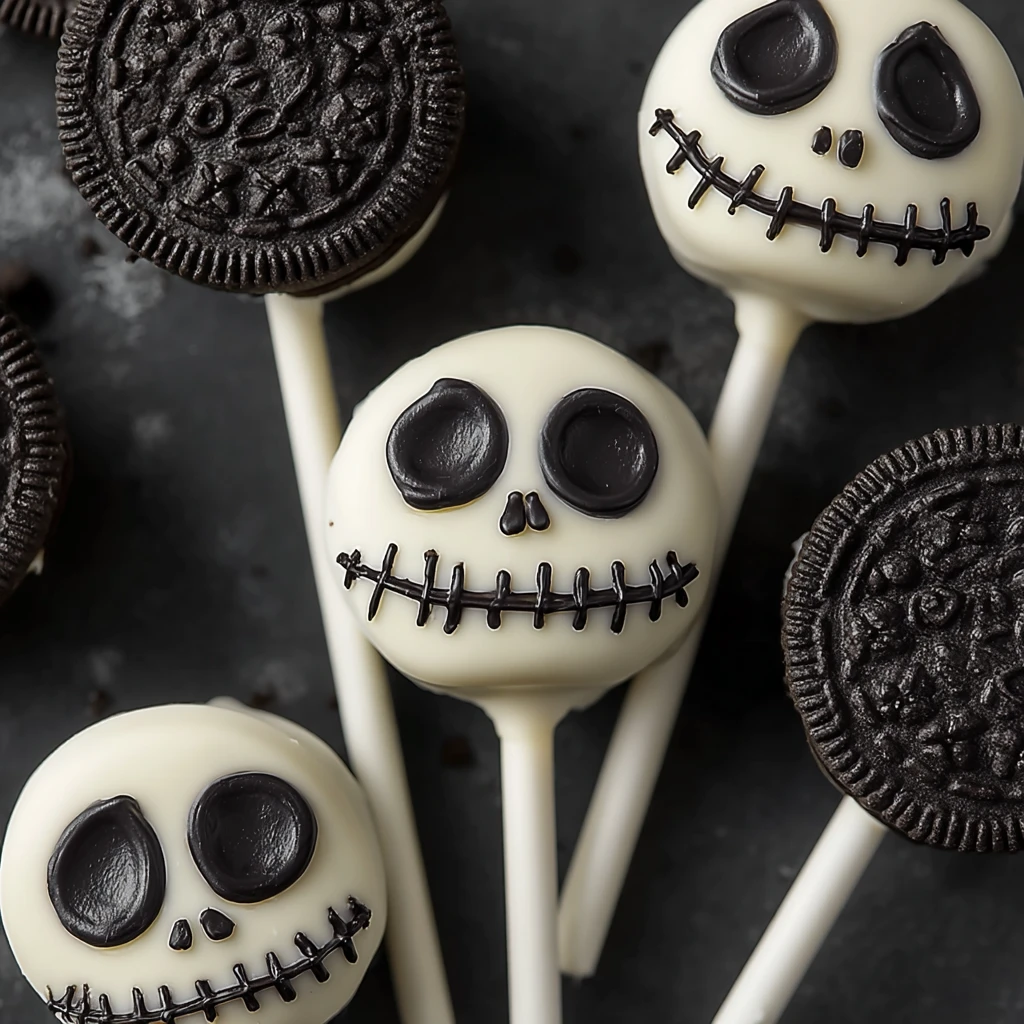 Deliciously Spooky Jack Skellington Oreo Pops For Halloween Fun Deliciously Spooky Jack Skellington Oreo Pops Halloween