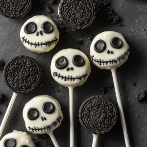 Deliciously Spooky Jack Skellington Oreo Pops for Halloween Fun