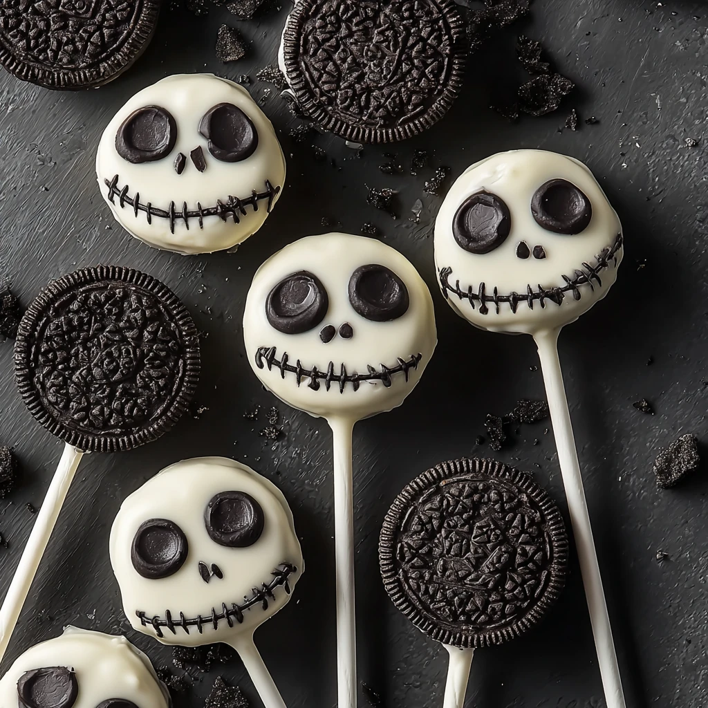 Deliciously Spooky Jack Skellington Oreo Pops for Halloween Fun