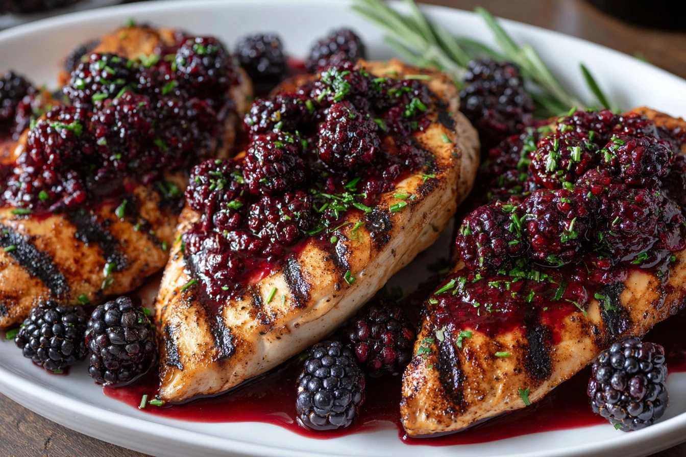 Easy Balsamic Blackberry Bliss Grilled Chicken Recipe