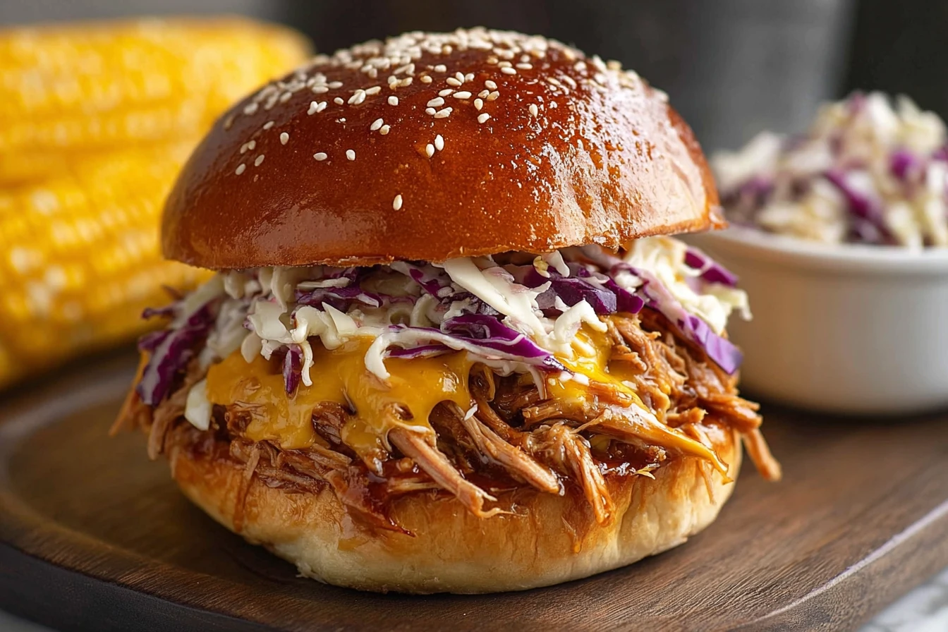 Easy BBQ Brisket Sandwich Recipe Homemade BBQ Brisket Sandwich Best BBQ Brisket Sandwich Ideas Slow Cooker BBQ Brisket San...