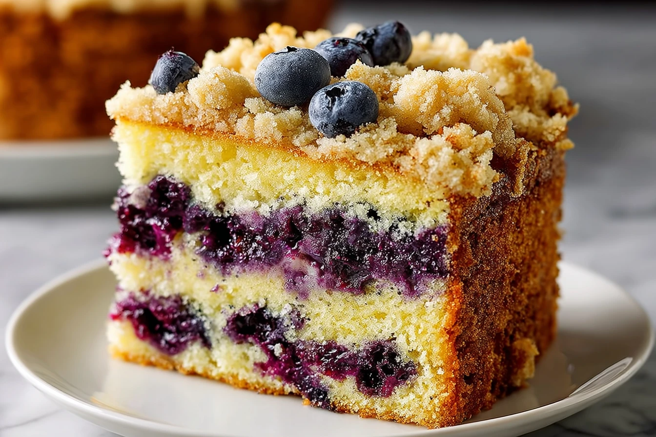 Must-Try Blueberry Sour Cream Coffee Cake Recipe