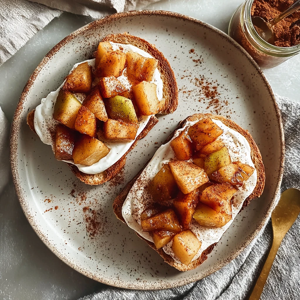 Easy Cinnamon Apple Yogurt Toast Recipe How To Make Sautéed Cinnamon Apples Cozy Morning Breakfast Ideas With Apples Heal...