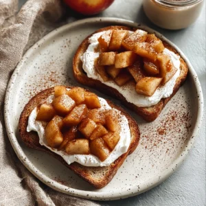 Sautéed Cinnamon Apples and Yogurt Toast for Cozy Mornings