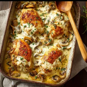 5 Easy Steps for Creamy Muenster Chicken Casserole!