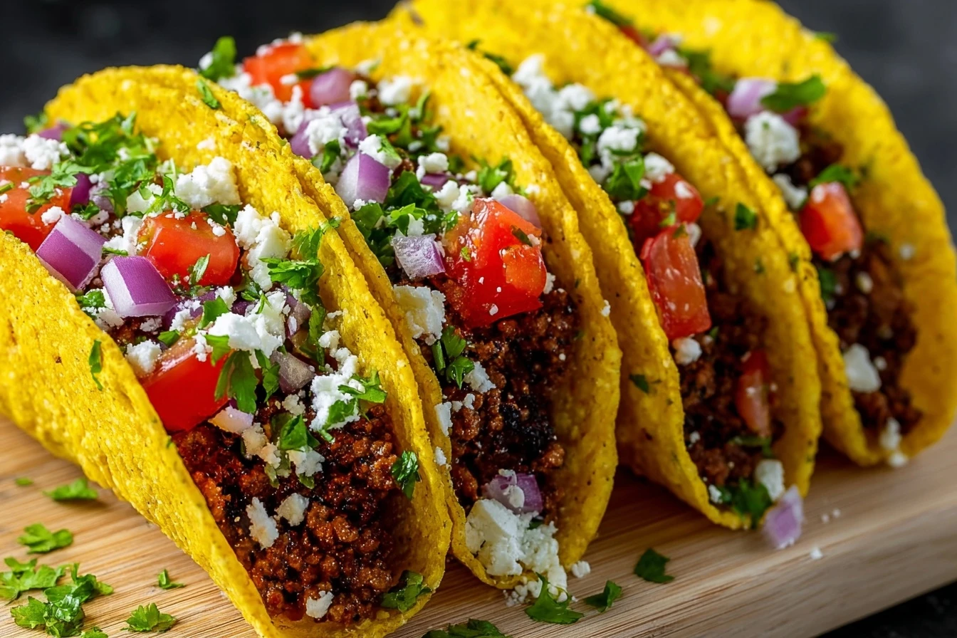 Crispy Ground Beef Tacos Recipe