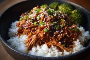 Crockpot Teriyaki Chicken and Rice