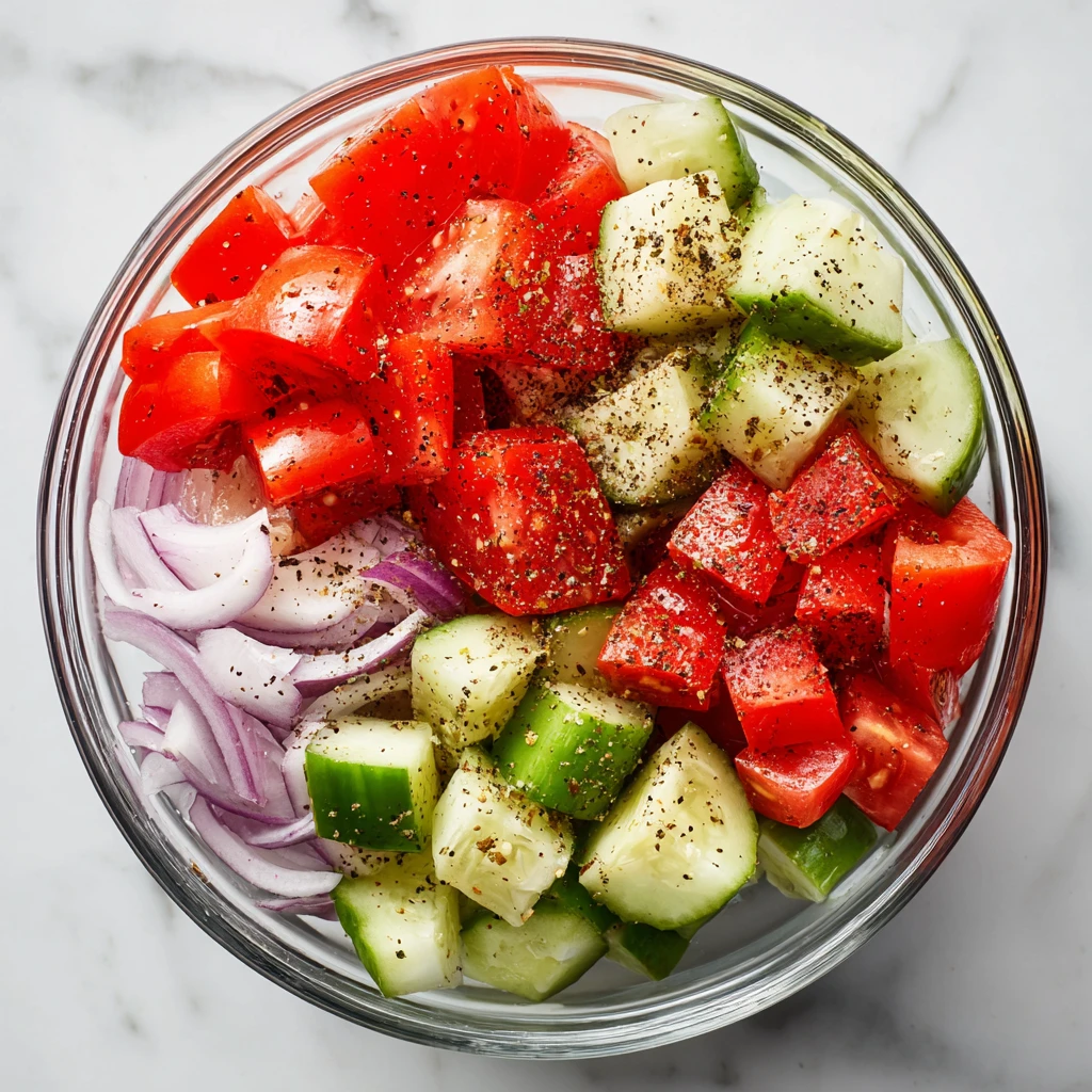 Easy Cucumber Onion Tomato Salad Recipe Best Summer Salad Cucumber Tomato Onion Healthy Tomato Cucumber Onion Salad Dressi...