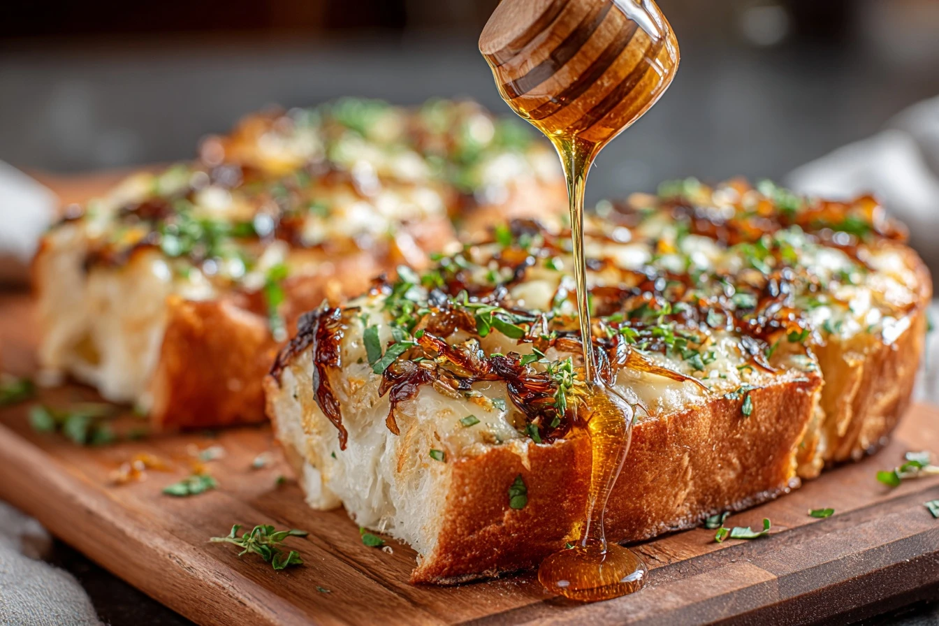 Hot Honey Garlic Bread Pizza Recipe