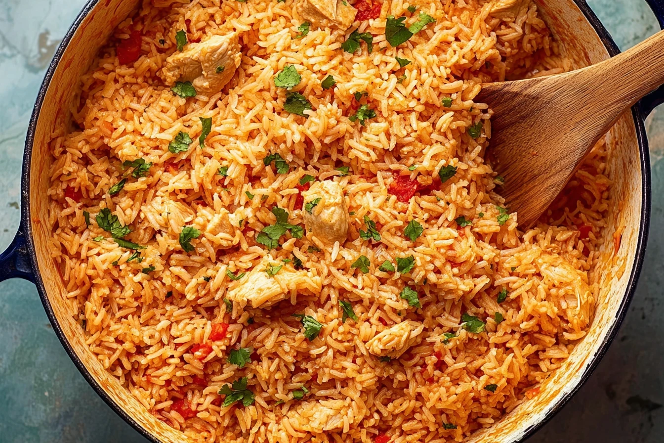 Easy One-pot Queso Chicken And Rice One-pot Queso Chicken And Rice Dinner Idea Best Queso Chicken And Rice Casserole Recip...