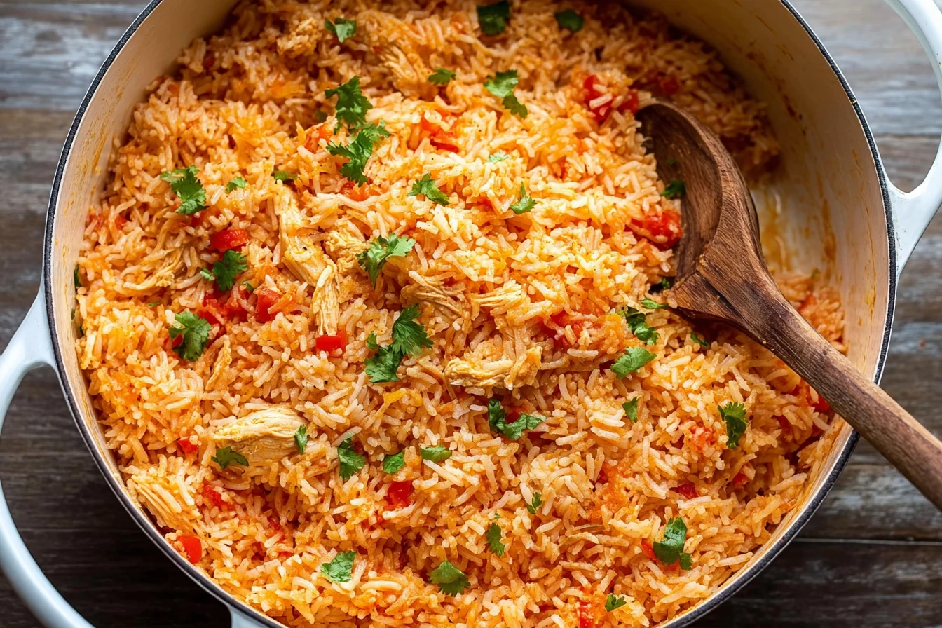 Easy One-pot Queso Chicken And Rice One-pot Queso Chicken And Rice Dinner Idea Best Queso Chicken And Rice Casserole Recip...