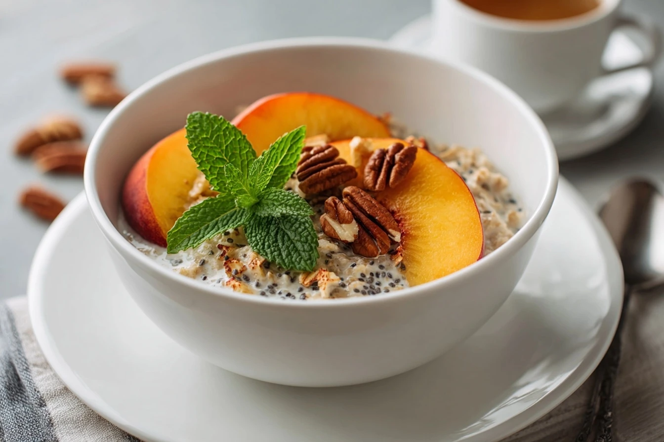 Peaches & Cream Oatmeal Recipe
