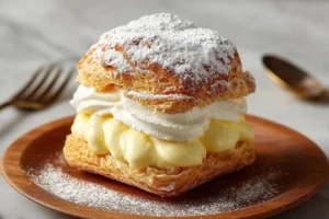 Easy Vanilla Custard Cream Squares