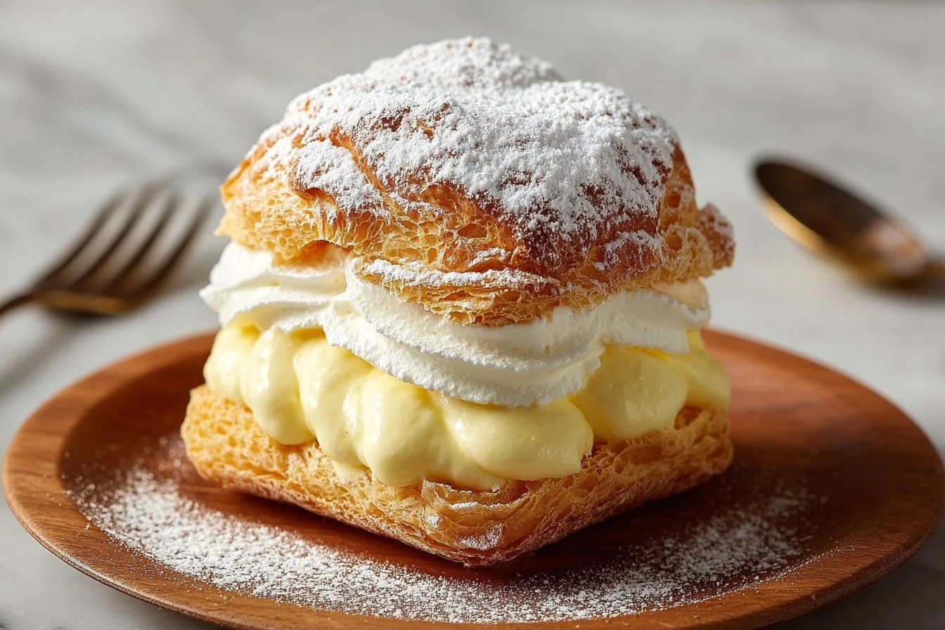Easy Vanilla Custard Cream Squares