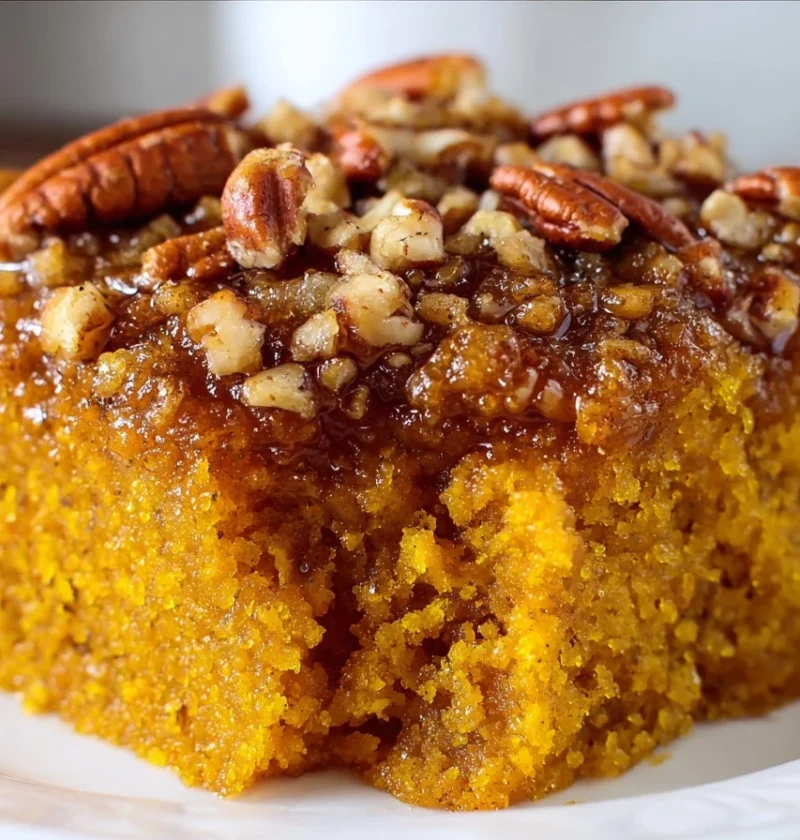 Easy Pumpkin Dump Cake Recipe Best Pumpkin Dump Cake With Pecans Gluten-free Pumpkin Dump Cake How To Make Pumpkin Dump Ca...