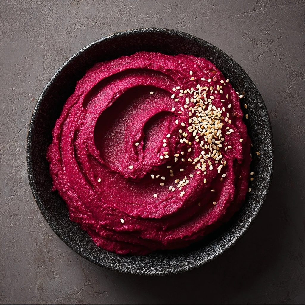 Easy Roasted Beetroot Hummus Recipe Vegan Beetroot Hummus Recipe Best Beetroot Hummus Blender Recipe How To Make Beetroot ...