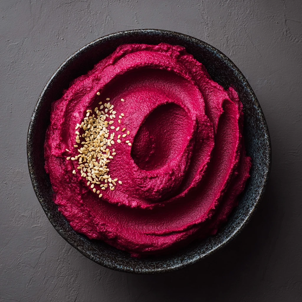 Easy Roasted Beetroot Hummus Recipe Vegan Beetroot Hummus Recipe Best Beetroot Hummus Blender Recipe How To Make Beetroot ...