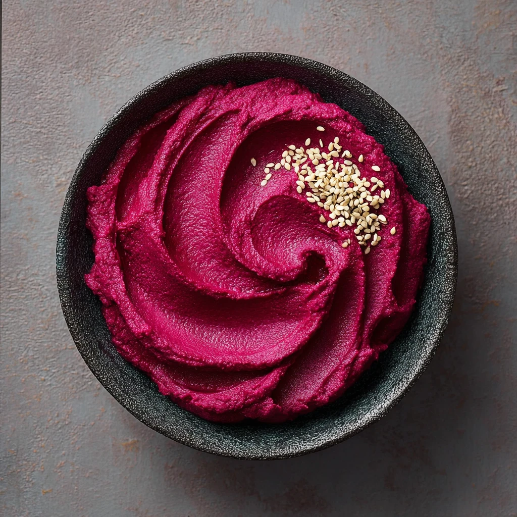 Easy Roasted Beetroot Hummus Recipe Vegan Beetroot Hummus Recipe Best Beetroot Hummus Blender Recipe How To Make Beetroot ...