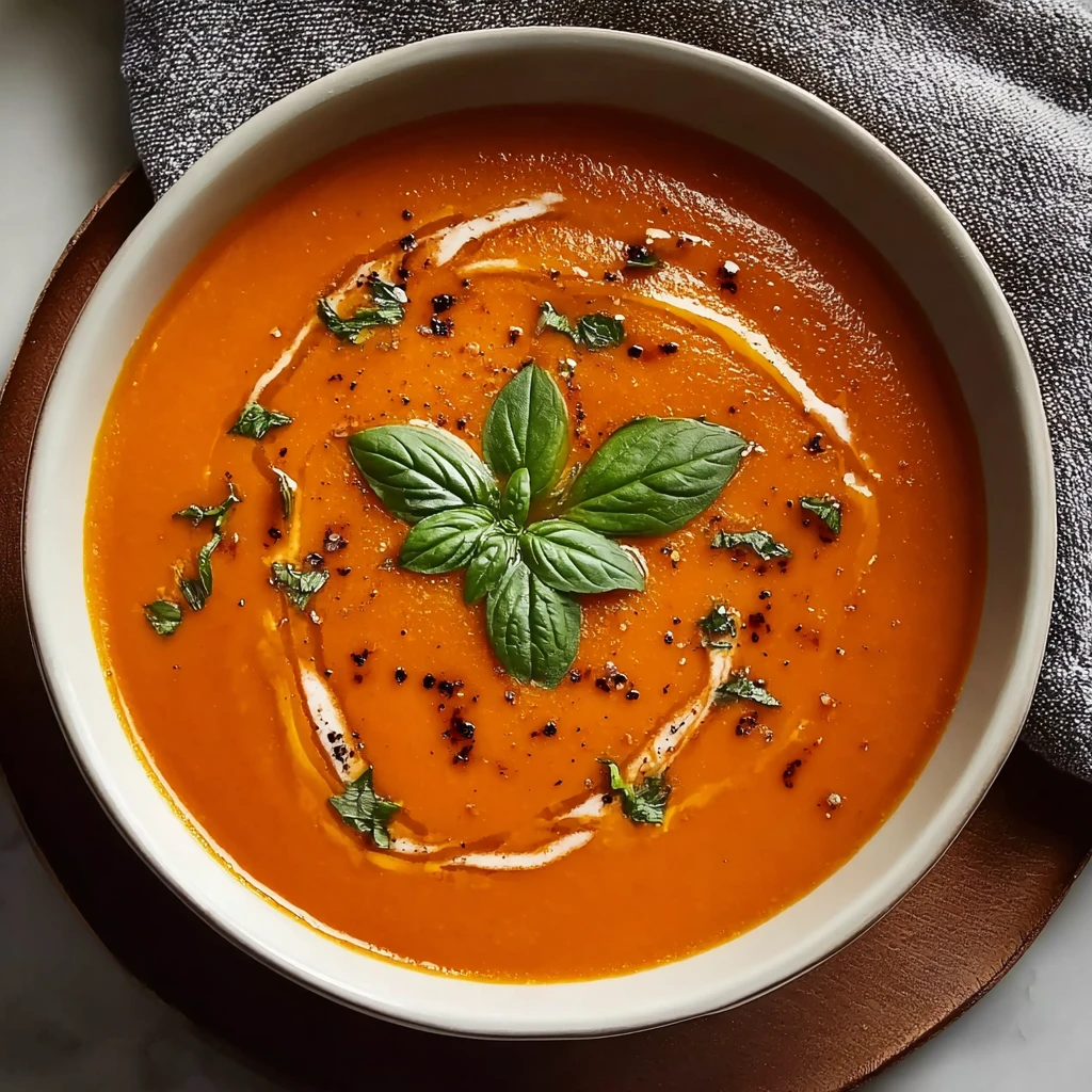 Easy Roasted Red Pepper Butternut Squash Soup 7-ingredient Butternut Squash Soup Recipe Healthy Butternut Squash Red Peppe...