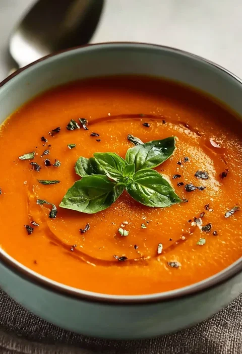 Easy Roasted Red Pepper Butternut Squash Soup 7-ingredient Butternut Squash Soup Recipe Healthy Butternut Squash Red Peppe...