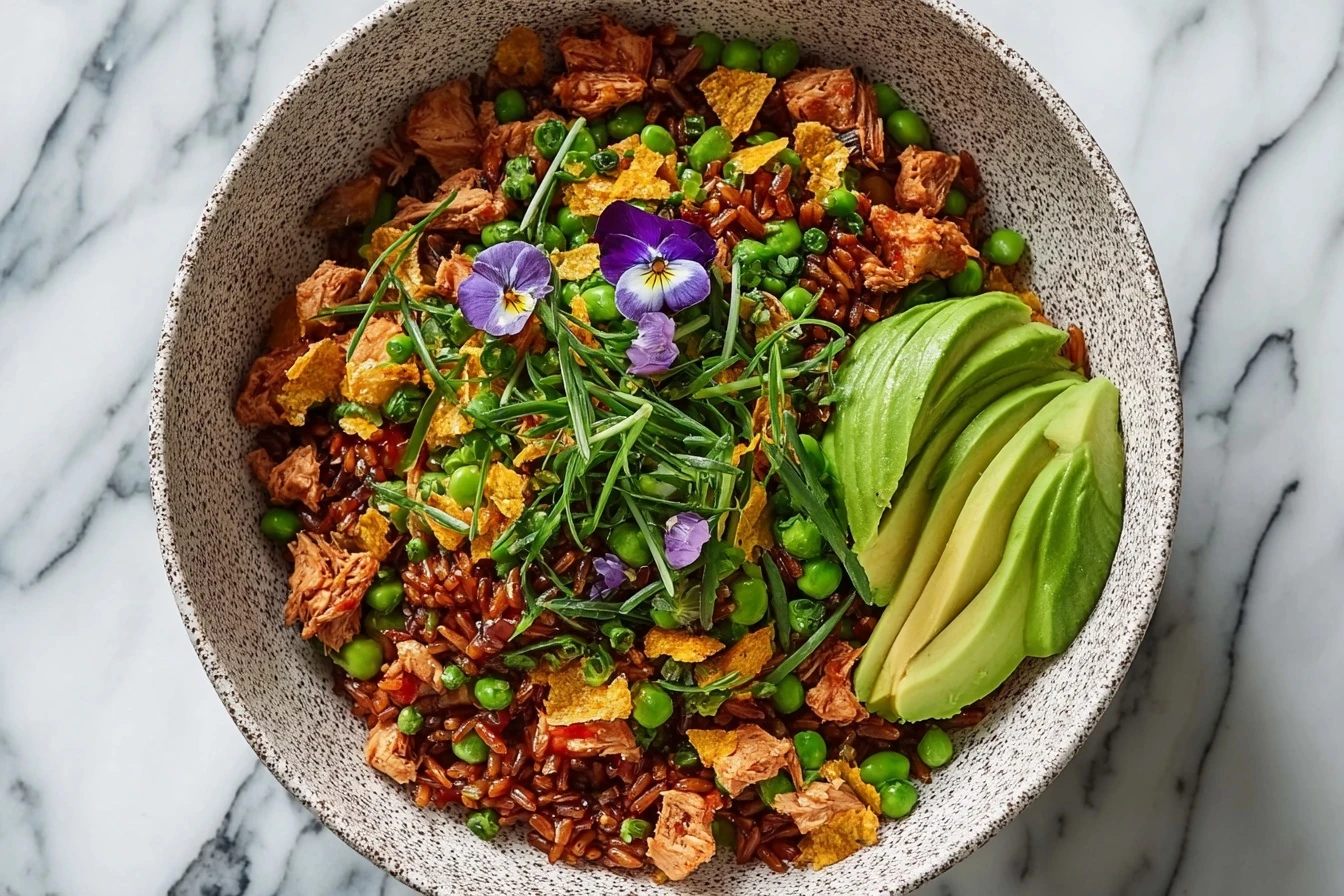 Easy Tuna Avocado Crispy Rice Salad Recipe Healthy Tuna Avocado Salad With Crispy Rice How To Make Tuna Avocado Crispy Ric...