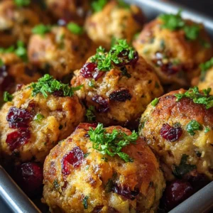 Discover the Best Festive Cranberry Turkey Stuffing Balls