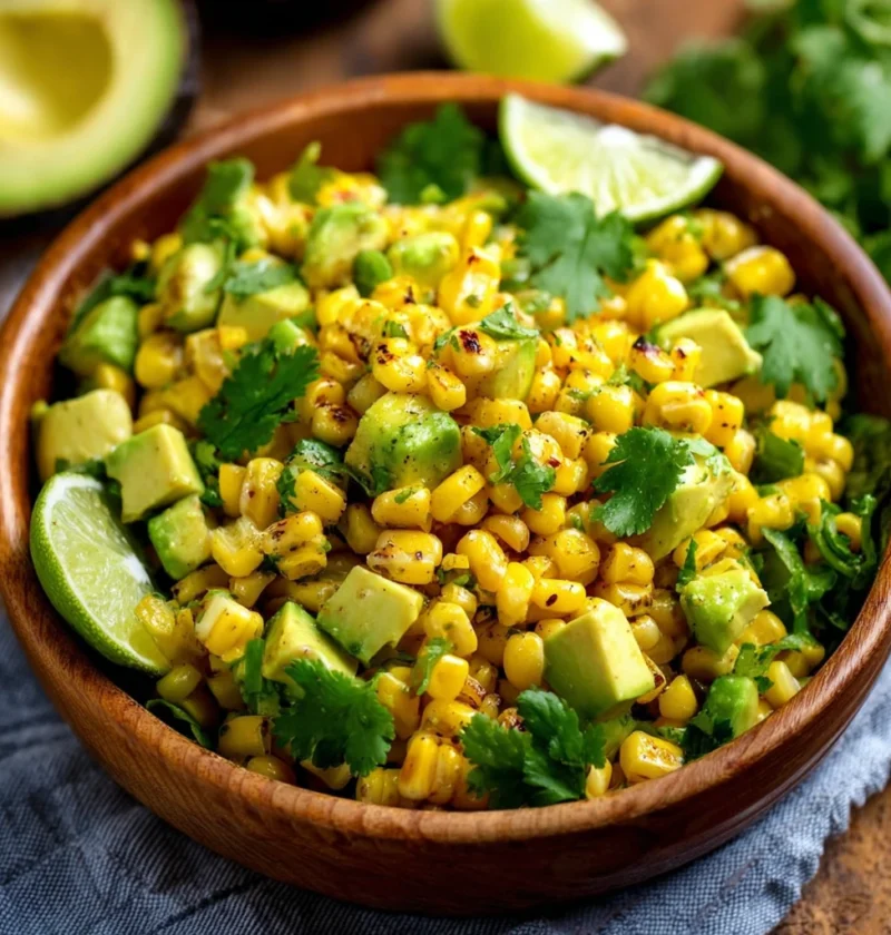 Grilled Corn Avocado Salad Recipe Best Lime Vinaigrette For Salad Healthy Corn Avocado Salad Ideas How To Make Grilled Cor...