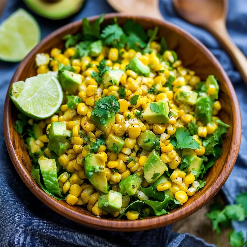 Grilled Corn Avocado Salad Recipe Best Lime Vinaigrette For Salad Healthy Corn Avocado Salad Ideas How To Make Grilled Cor...