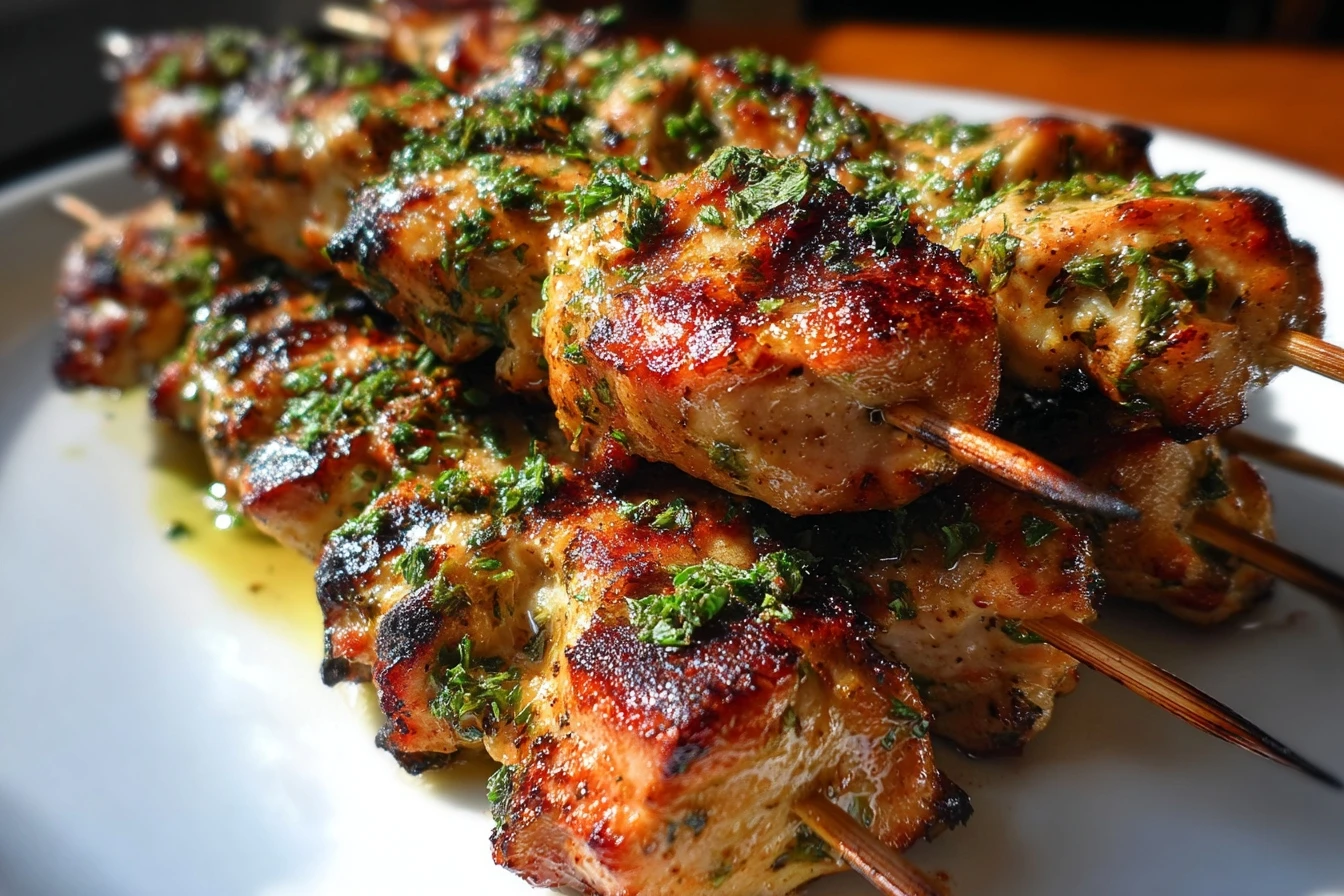 Grilled Thai Coconut Chicken Skewers