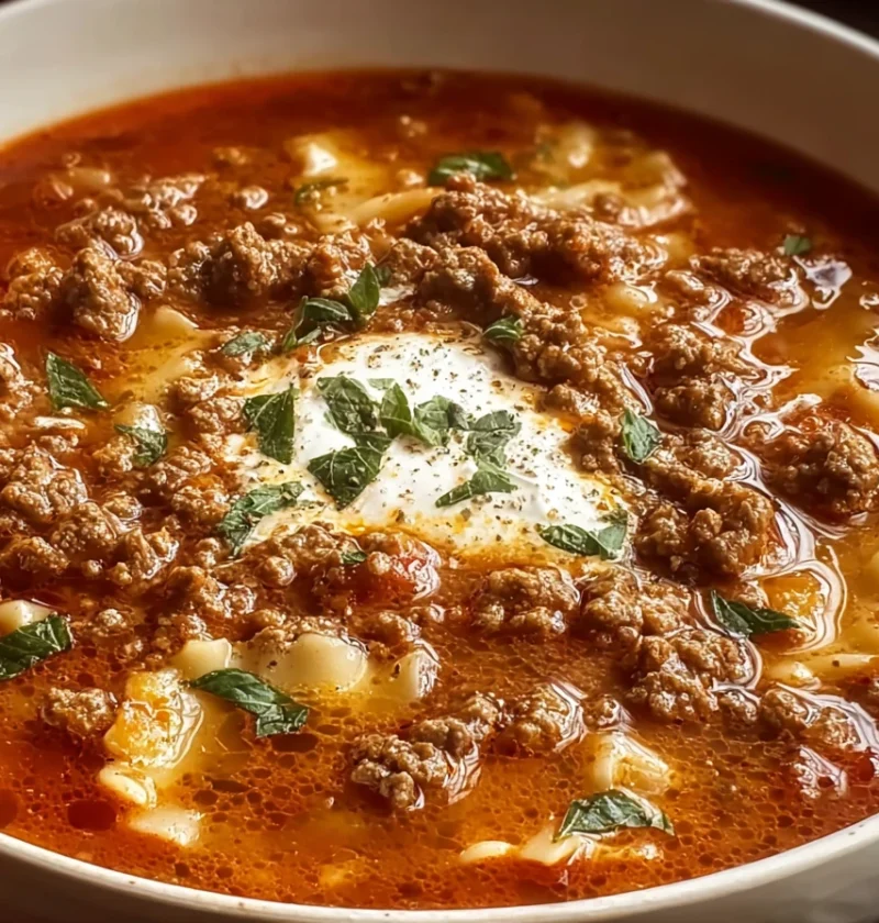 Ground Turkey Lasagna Soup Recipe Basil Ricotta Lasagna Soup Easy Turkey Lasagna Soup Healthy Ground Turkey Lasagna Soup C...