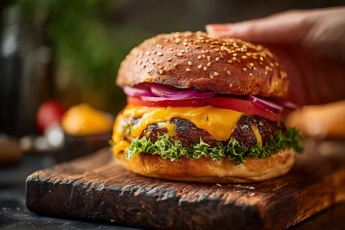 Juicy Beef Burger Recipe Homemade Best Beef Burgers For Grilling Gourmet Beef Burger Cooking Tips Juicy Burger Recipe With...