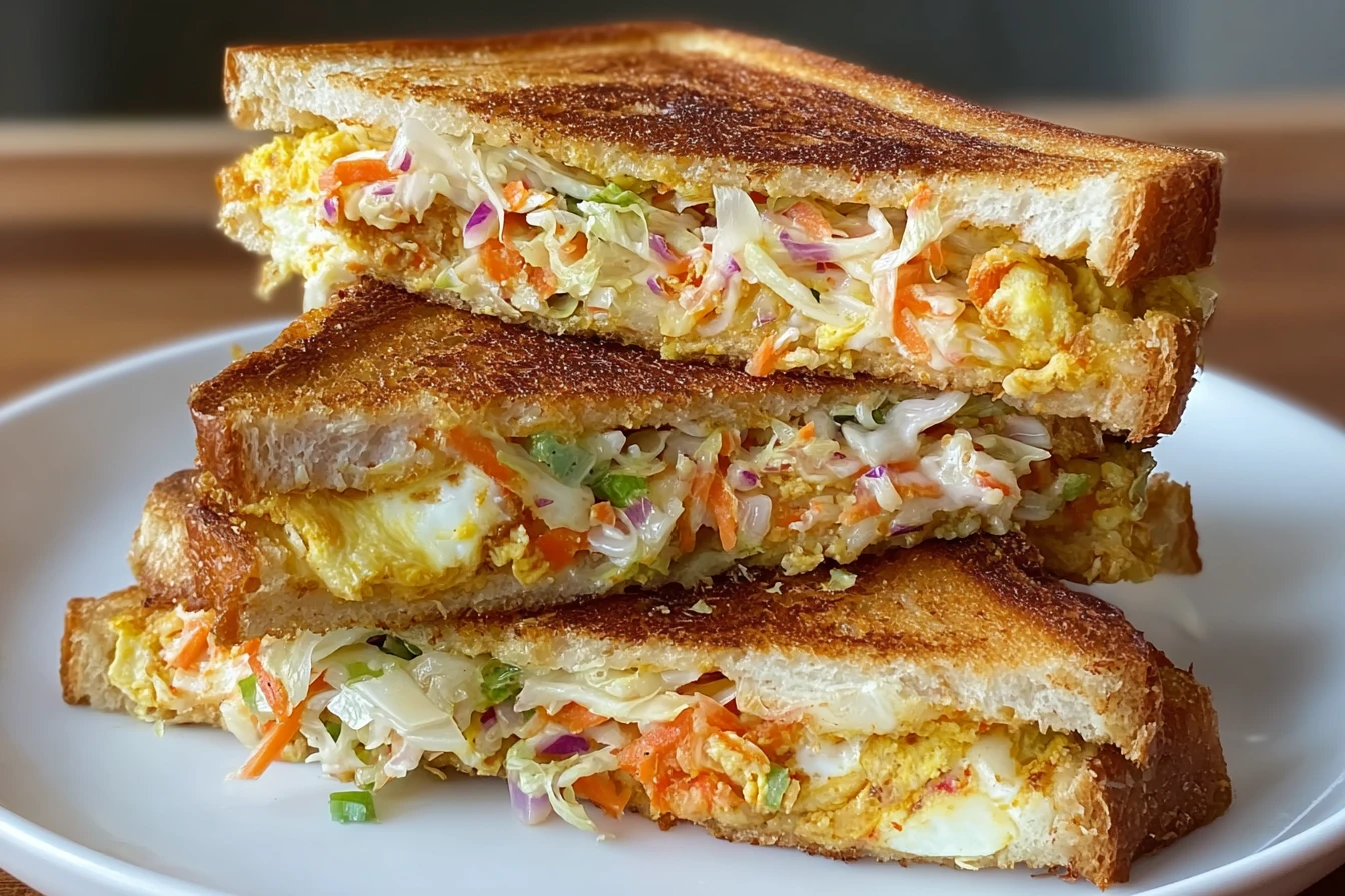 Korean Egg Sandwich Recipe At Home Sweet Savory Korean Egg Sandwich Street-style Korean Egg Sandwich DIY Make Korean Sweet...