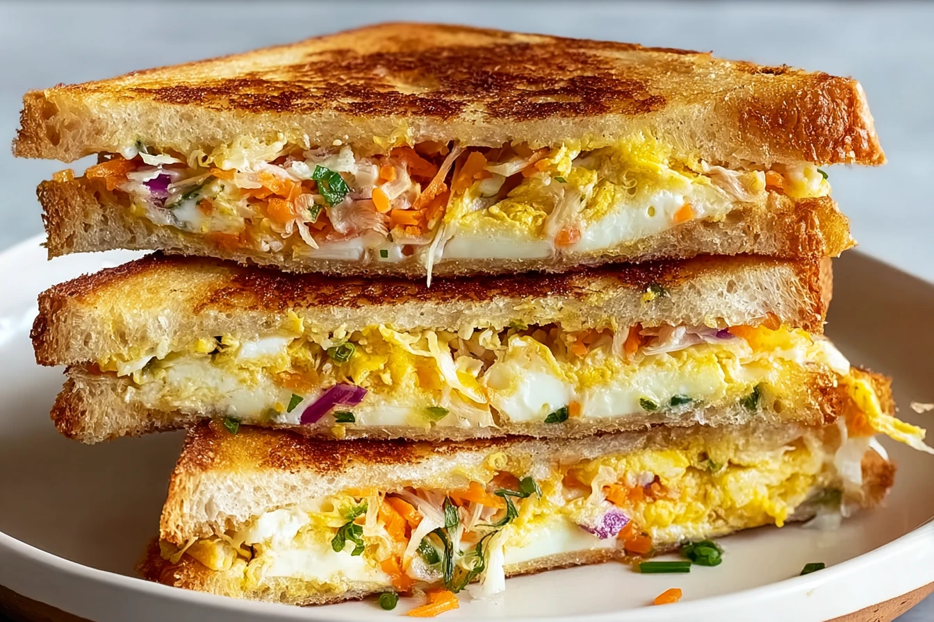Korean Egg Sandwich Recipe At Home Sweet Savory Korean Egg Sandwich Street-style Korean Egg Sandwich DIY Make Korean Sweet...