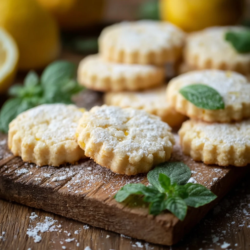 Lemon Basil Shortbread Cookies Recipe Easy Lemon Basil Cookies How To Make Lemon Basil Shortbread Gluten Free Lemon Basil ...