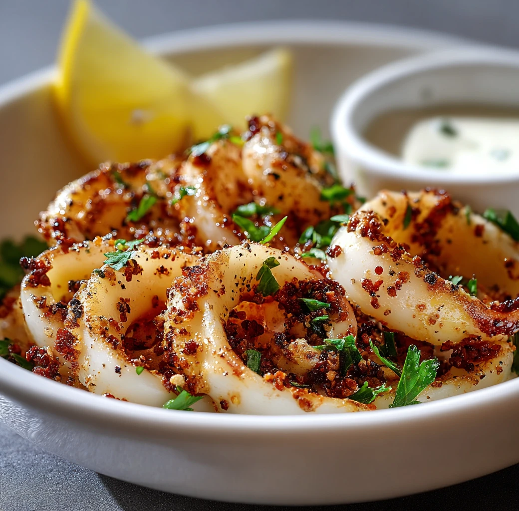 Lemon Garlic Calamari With Aioli – A Tasty Appetizer Lemon Garlic Calamari Aioli Tasty Appetizer