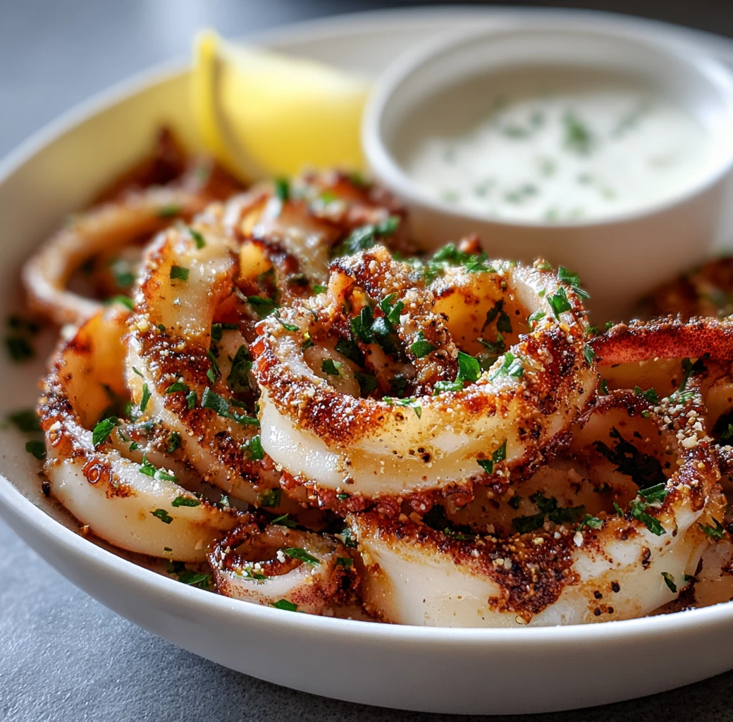 Lemon Garlic Calamari With Aioli – A Tasty Appetizer Lemon Garlic Calamari Aioli Tasty Appetizer